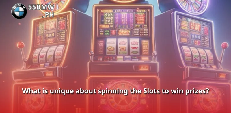 What is unique about spinning the Slots to win prizes?